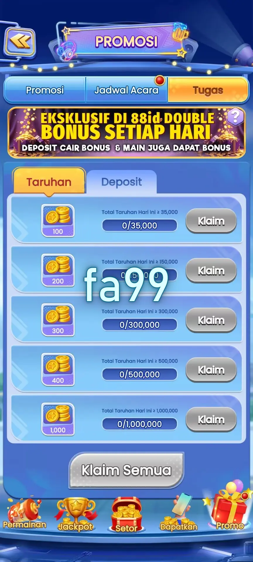 fa99 Tangkapan Layar - APK Resmi